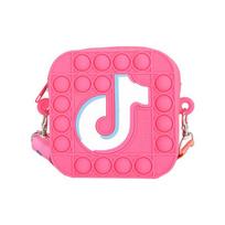 Pop Push Bubble Tiktok Coin Bag Sensory Fidget Toy It Stress Relief Autism Silicone Rose