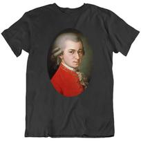 Wolfgang Amadeus Mozart Composer Classical Music Retro T-Shirt Tee Gift New XL red