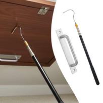 Attic Ladder Hook Stainless Steel Door Stairs Puller Pole for RV Garage Home