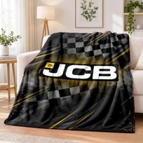JCB Printed Flannel Blanket Warm Comfort Bed Throw For Indoor Home Decoration 80cmx120cm