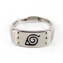 Creative Naruto Konoha Village Headband Ring: Uzumaki Naruto Anime Accessory Adjustable Open beige