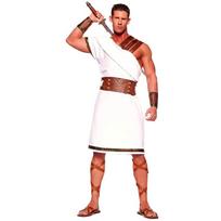 Halloween Couples Outfit Ancient Greek Spartan Warrior Costume Roman Gladiator Performance Wear M brown