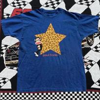 Paul Frank Monkey Leopard Star Unisex Graphic Tee Retro Streetwear Shirt 3XL blue