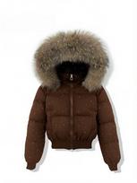 Winter short sweet gypsy hooded big fur collar down cotton-padded jacket women's loose versatile cotton-padded jacket women's coat M gray