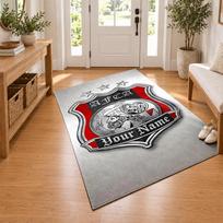 AFC Ajax Custom Name Personalized Rug Non‑Slip Doormat Floor Carpet Housewarming Birthday Gift for Family Friends 40cmx60cm white