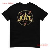 KAT Logo One Sided T SHIRT vintage Washed Stretched designer clothes graphic Top For Everyday Wear Casual Stylish Comfortable 4XL beige