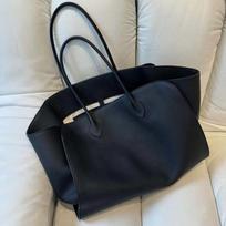 Large Leather Tote Handbag Daily Use 14/17 Inch Black Brown 17 inch gray