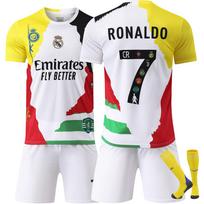 Paaugliams Vaikams Suaugusiems Futbolo Aprangos 2026 M. Komemoracinis Leidimas #7 RONALDO Sportinio Treniruočių Džersio Rinkinys su Kojinėmis 28