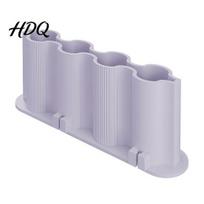 Desktop Organizer for Ointments Ointment Storage Holder Wave Design Makeup Brush Rack 4-Grid Multifunctional Cosmetic Stand Tube Display Drawer And