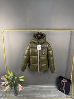 Cross-border new Mengjia high-quality Mayan three-color webbing strips for men and women loose and the same fashionable versatile cotton jacket L gray