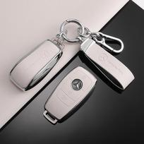 Raktų pakabukas TPU Automobilio nuotolinio valdymo pultelio dėklas Dangtelis Mercedes Benz A C E S G klasės GLC CLE CLA GLB GLS W177 W205 W213 W222 X167 AMG G63 gray