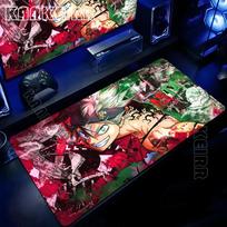 Anime Juodasis dobilas pelės kilimėlis HD spausdinimas Kompiuterinių žaidėjų Užrakintas kraštas Neslystantis pelės kilimėlis XXL 90x40cm Klaviatūros PC stalo kilimėlis Funda 800x300x2mm