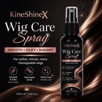 Wig Care Spray 100ml, Anti-Frizz Detangling Shine Spray for Synthetic & Human Hair Wigs Hair Extensions 3pcs
