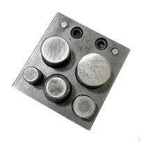 5 / 7 Holes Circular Disc Cutter Cutting Tool Set For Craft Jewellery Metal Working Punches 5 holes gray