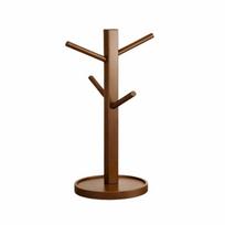 Tree Shape Coffee Mug Holder Space Saving Decorative Mug Hanging Display Rack with 6 Hooks Compact Cup Rack for Living Room brown