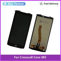 Pilnas LCD ekrano ir jutiklinio stiklo surinkimas, skirtas Crosscall Core M5 gray