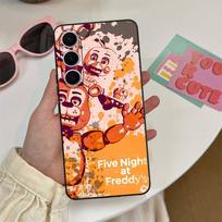 AmineF- Fnaf F-Five-nights-At-Freddys Phone Case For Samsung S 24 fe 25 Ultra plus 20 lite 21 30 22 23 24 22 Ultra 5G Fundas Samsung S21 fe black
