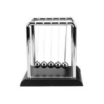 Klasikiniai „Newtons Cradle Kinetic Balls“ mokykliniai mokomieji žaislai, skirti darbalaukiui Medium gray