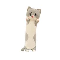 110cm Giant Cute Big Face Cat Plush Pillow Stuffed Animals Yellow Kitten Plushies Kids Toys Soft Sleeping Cushion Throw Pillows 50cm beige