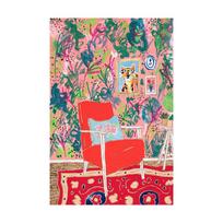 Nostalgiškas Retro Aliejinis Tapybos Sofa Katė Augalas Plakatas Tapybos Pagrindas Spausdinimas Sienų Menas Namų Dekoravimas Drobės Tapyba Be Rėmo 20x30cm blue