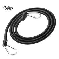 Luggage Secure Straps Bungee Cords with Carabiner Hooks, Heavy?Duty Outdoor Straps, Elastic Portable Packing Ropes Binding Rope for Securing Tarps, 1M black