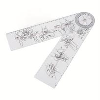 1pc Inch/CM Orthopedic Angle Joints Ruler Measuring Tool For Children Bone Growth Measurement School Home Clinic Use white