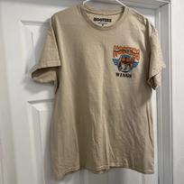 VTG Hooters Wings Bar Restaurant Sexy Funny T Shirt Large L gray