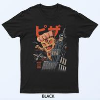 Pizza Kong Black T-Shirt 4XL gray