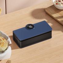 Portable Mini Magnetic Bag Sealer With 6 Adjustable Settings Hidden Cutter For Home Food Storage tamsiai mėlyna spalva