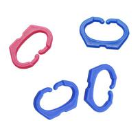 50/500 vnt. Gaidžio snapo sagtis Kovos prevencija Ūkio reikmenys Vištos snapo žiedas Nupešimo prevencija Vištidės valdymo priedai 50 Pcs blue
