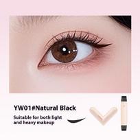 Double Head Rotatable Eyeliner Stamp Integrated Eyeliner Stamp Precise Outline Signet Long-Lasting Eyeliner Liquid Pen Cosmetics gray