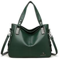 Tote Backpack - Small-sized, Trendy Commuter Handbag, Crossbody Bag, Large Capacity žalia