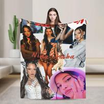 Nina Chuba Turo Antklodė Super Minkšta Pūkuota Pliušinė Lovatiesė Dekoruoti Namus Stovyklavimui Flanelinė Lovatiesė Lovos Uždangalas 180x230cm