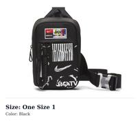 Nike Fabric Crossbody Bag, Sling Bag, Fanny Pack Regular Unisex Black CW7174-011 One Size 1 black