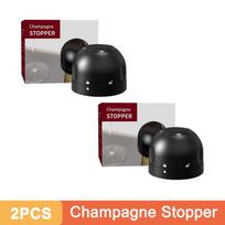 1/2/3 vnt Vakuuminiai vyno kamščiai Daugkartiniai vyno butelių kamščiai Šampano sandariklio kamštelių rinkinys Nesandarus konservantas vyno kamščių įrankiams 2 Champagne Stopper black