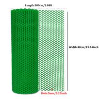 Plastikinis vielos tinklo tvora, 40cm x 300cm - Plastikinis vištidės tinklas šunims, triušiams ir naminiams paukščiams - Balkono tinklas gyvūnams(Skylė 3mm-12mm) Green Hole 5mm