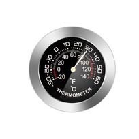Gauge With 7Color Backlight Adjustable Car Temperature Gauge One Size black