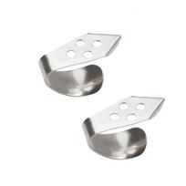 Guitar Finger Picks  Metal Picks  Thumb and Index Finger Sleeves  Metal Finger Sleeves  Picks  Speed Picks 2PCS Guitar Finger Picks  white