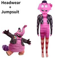 Vibrant Inside Out 2 Cosplay Dress Premium Polyester Fabric For All Adults Bing Bong,180 pink