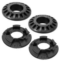 HOT-For Jeep Grand Cherokee 1999-2004 4 PCS Rear Upper/Lower Coil Spring Insulator Replacement Parts Kit K160061 K160042,For Jee black