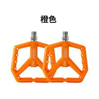 ENLEE F228-PRO Nylon MTB Bike Pedals With Sealed Bearings Wide Platform Non-Slip Tread Downhill XC Trail Riding Orange