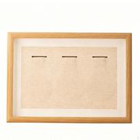 Tabletop Medal Frame Clear Guard Panel Wooden Display Natural A4 3-hole 139
