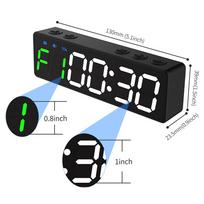 Mini Gym Timer Rechargeable Stopwatch Portable Countdown up Clock with Magnetic Back for Home Gym Fitness Training juoda