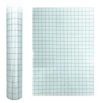 Lipni vinilo perdavimo popieriaus juostos rulonėlis Skaidri su raudonu išlygiavimo tinkleliu Vidutinio lipnumo amatų lipdukų lapas „Pasidaryk pats“ 30*20cm/100cm 30x 20cm(12inx7.8in)