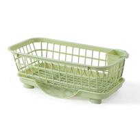 Dish Drying Rack Kitchen Utensils Drainer Rack With Drain Board Countertop Dinnerware Plates Bowls Tableware Storage Rack mėlyna