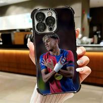 Futbolo Žvaigždė L-Lamine Y-Yamal Minkštas Telefono dėklas Skirtas iPhone 15 16 17 Air 14 Pro Max 16E Plus 13 12 Mini Padengtas Anti-Kritimo Fundas iPhone 14