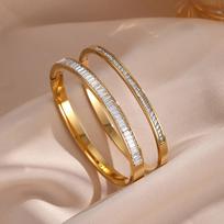 Classical Luxury Diamond-inlaid Bracelets Are Suitable For Summer Travel And Fashionable Zircon