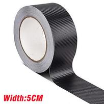 3D Nano Carbon Fiber Car Tape Black DIY Film Paste Protection Strip Car Door Sill Side Mirror Anti Scratch Tape Bumper Protector 3M