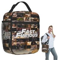 Fast And Furious Legends Tribute Insulated Lunch Bag for Women Children Portable Food Boxes Thermal Lunch Box Tote One Size