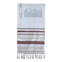 Pray Turbans for Adult Unisex Islamic Turbans Pray Scarf with Embroidery Pattern white